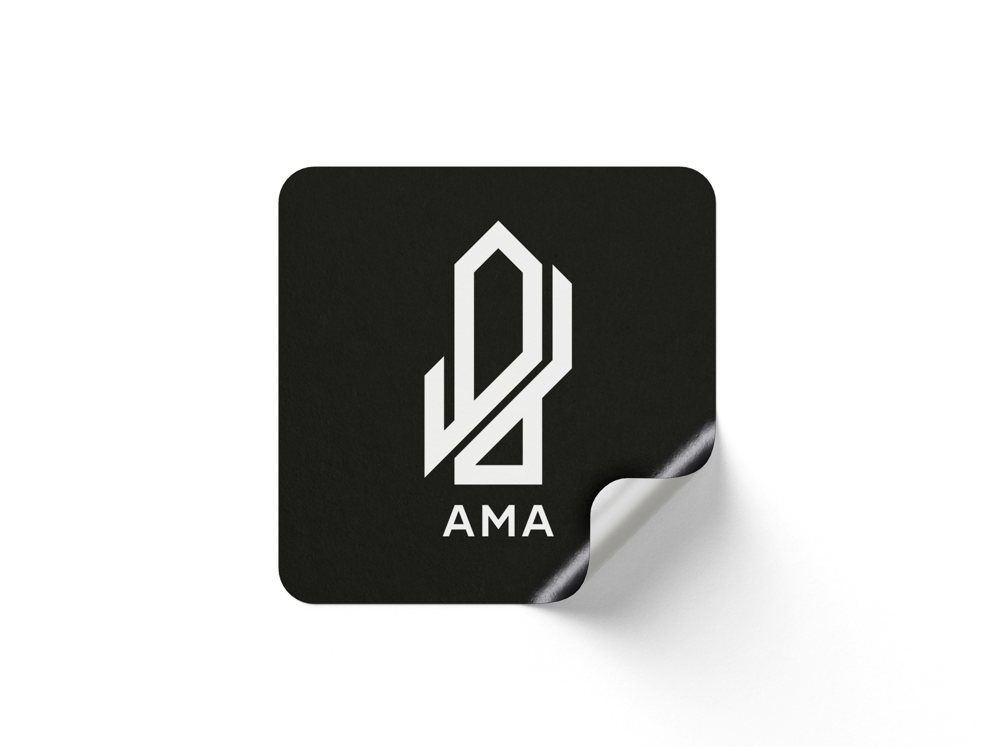 Black AMA logo sticker