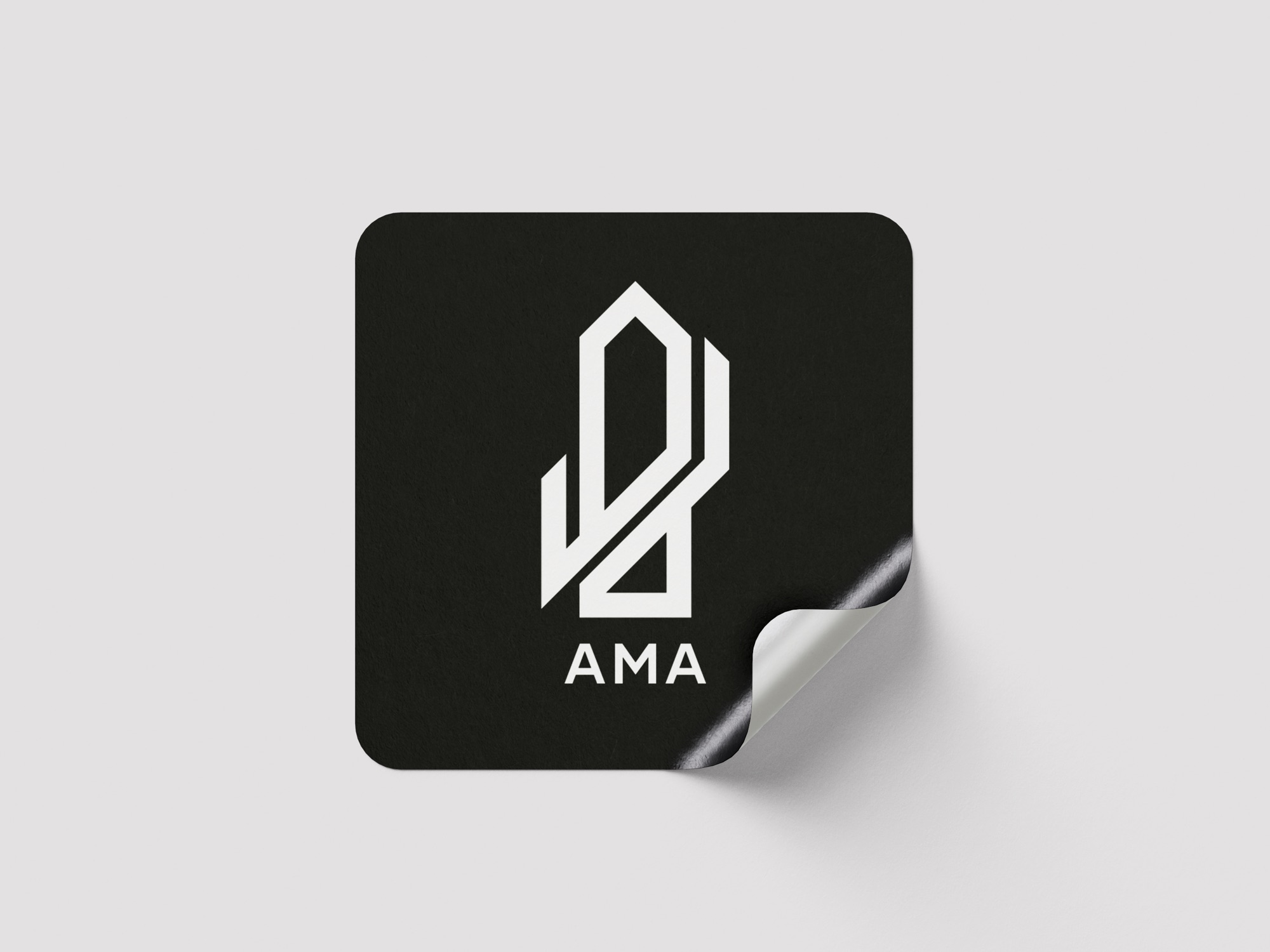 Black AMA mark sticker