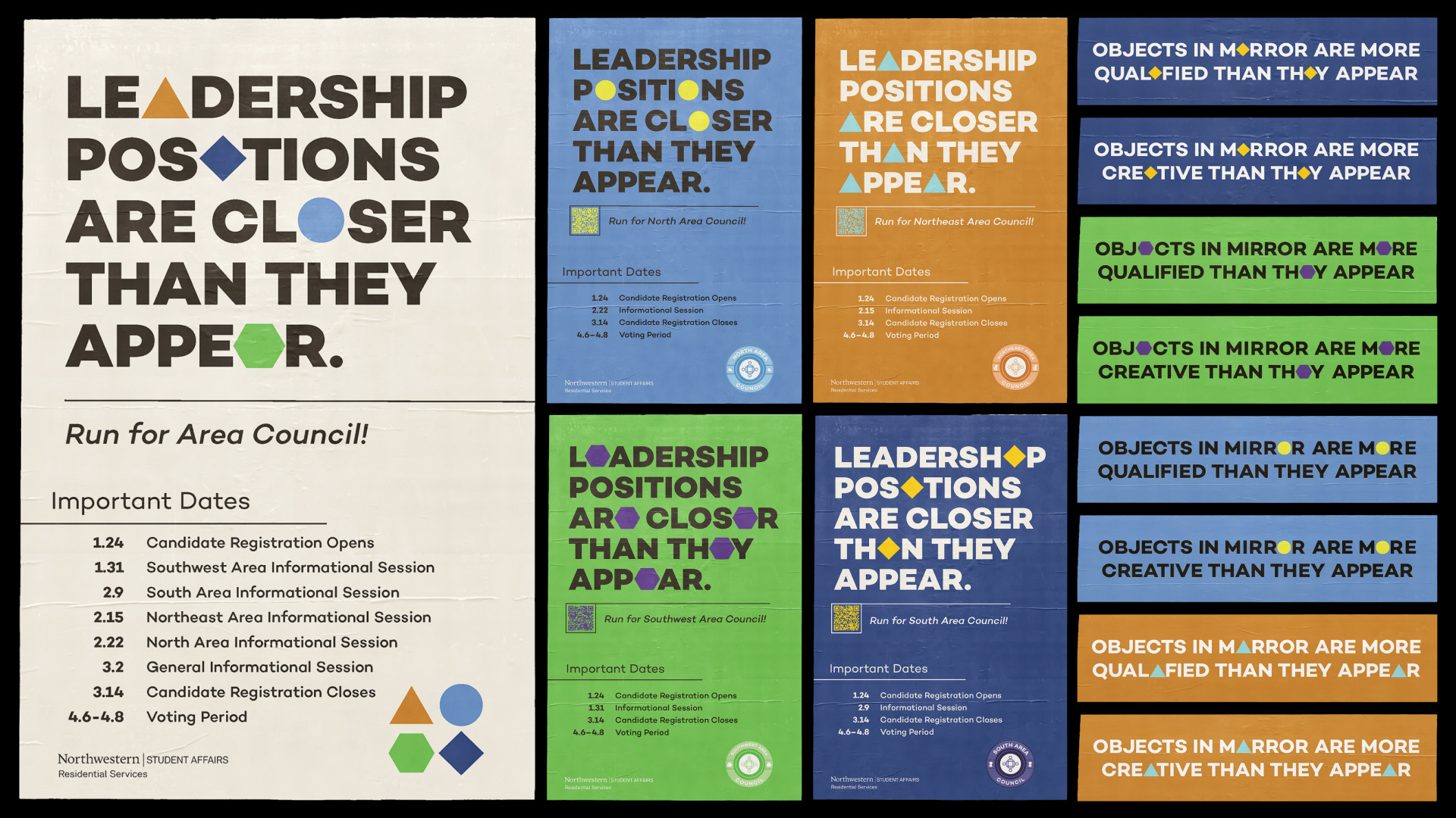 ACR area posters and mirror stickers