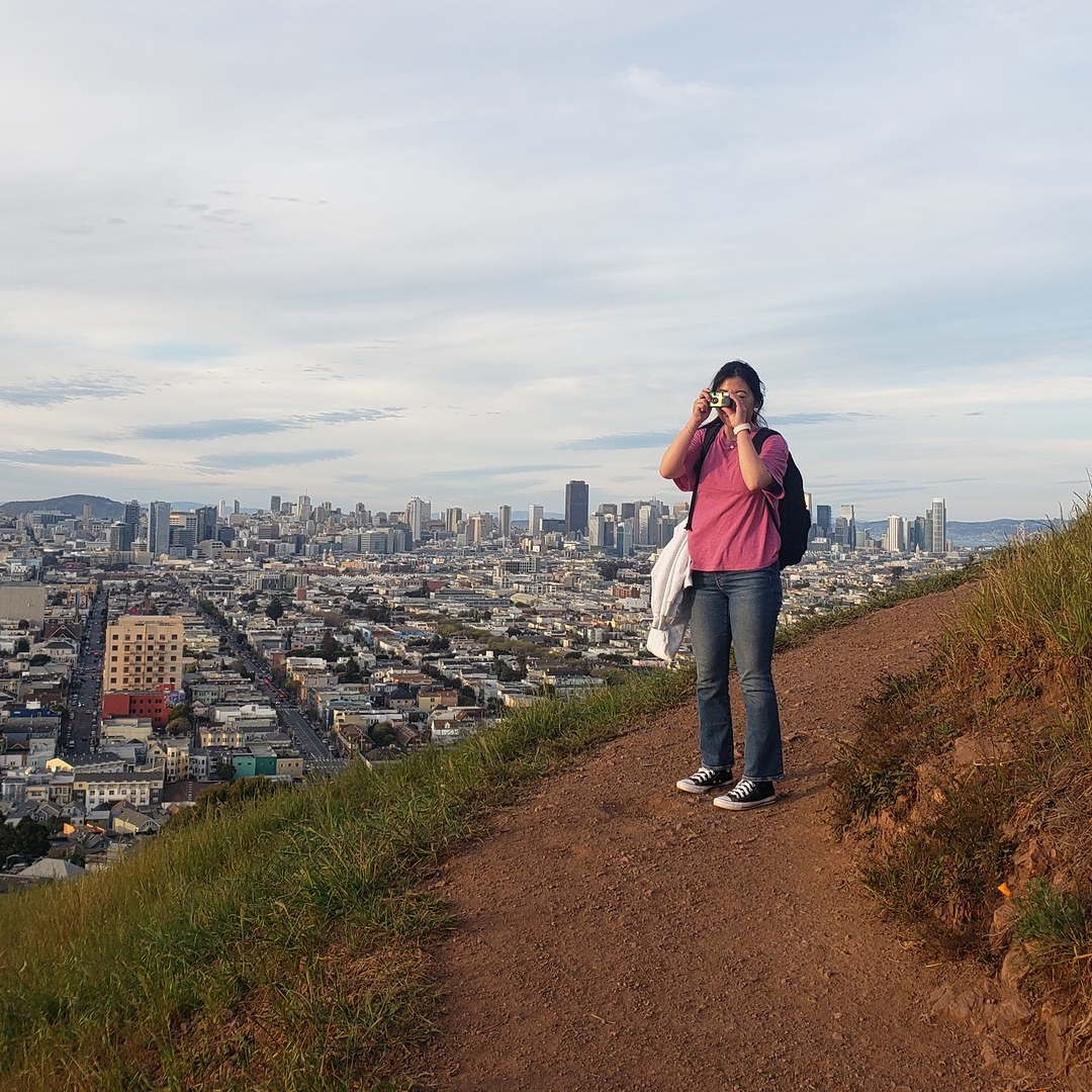 Hiking and taking photos