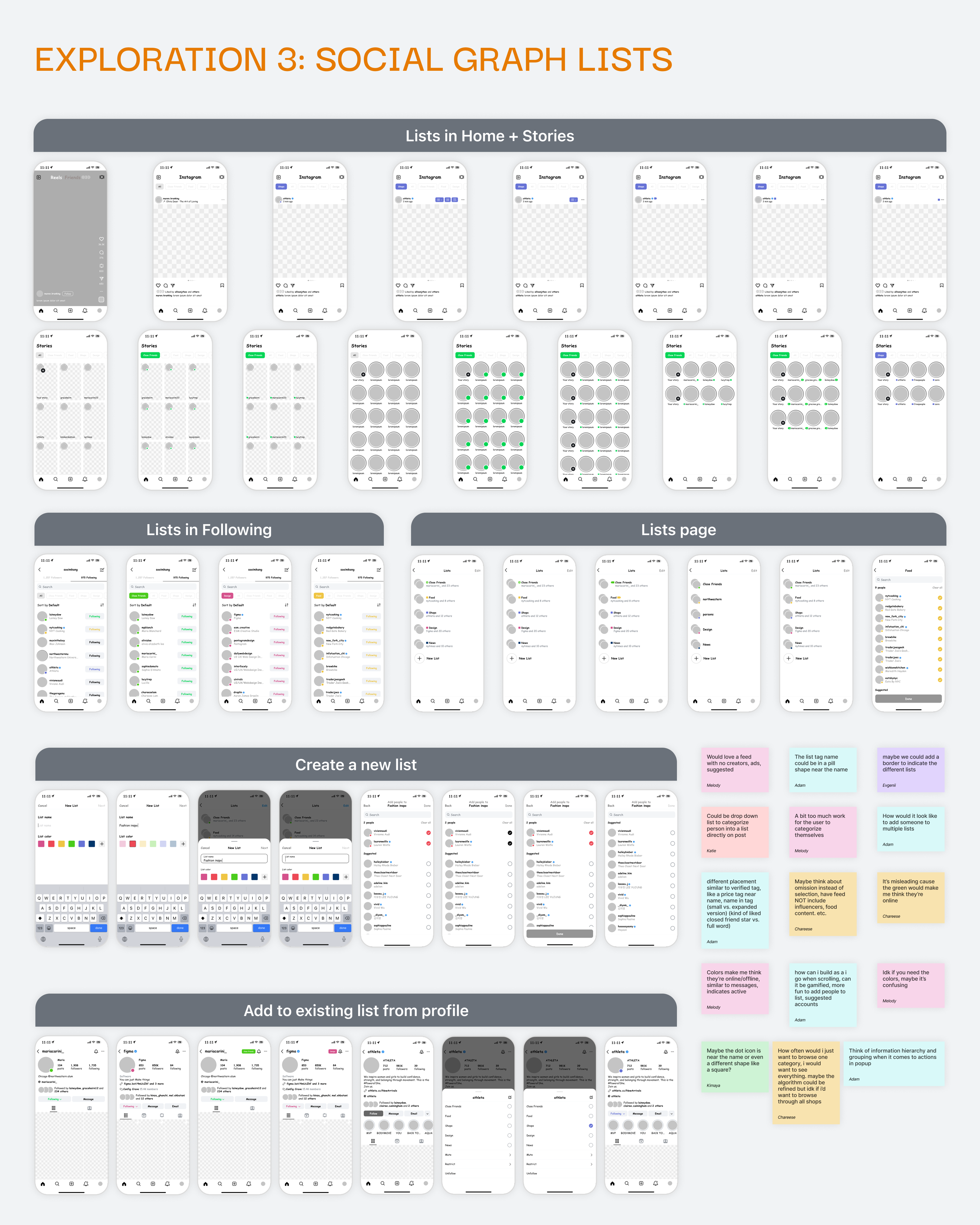 Exploration 3: Social graph organization