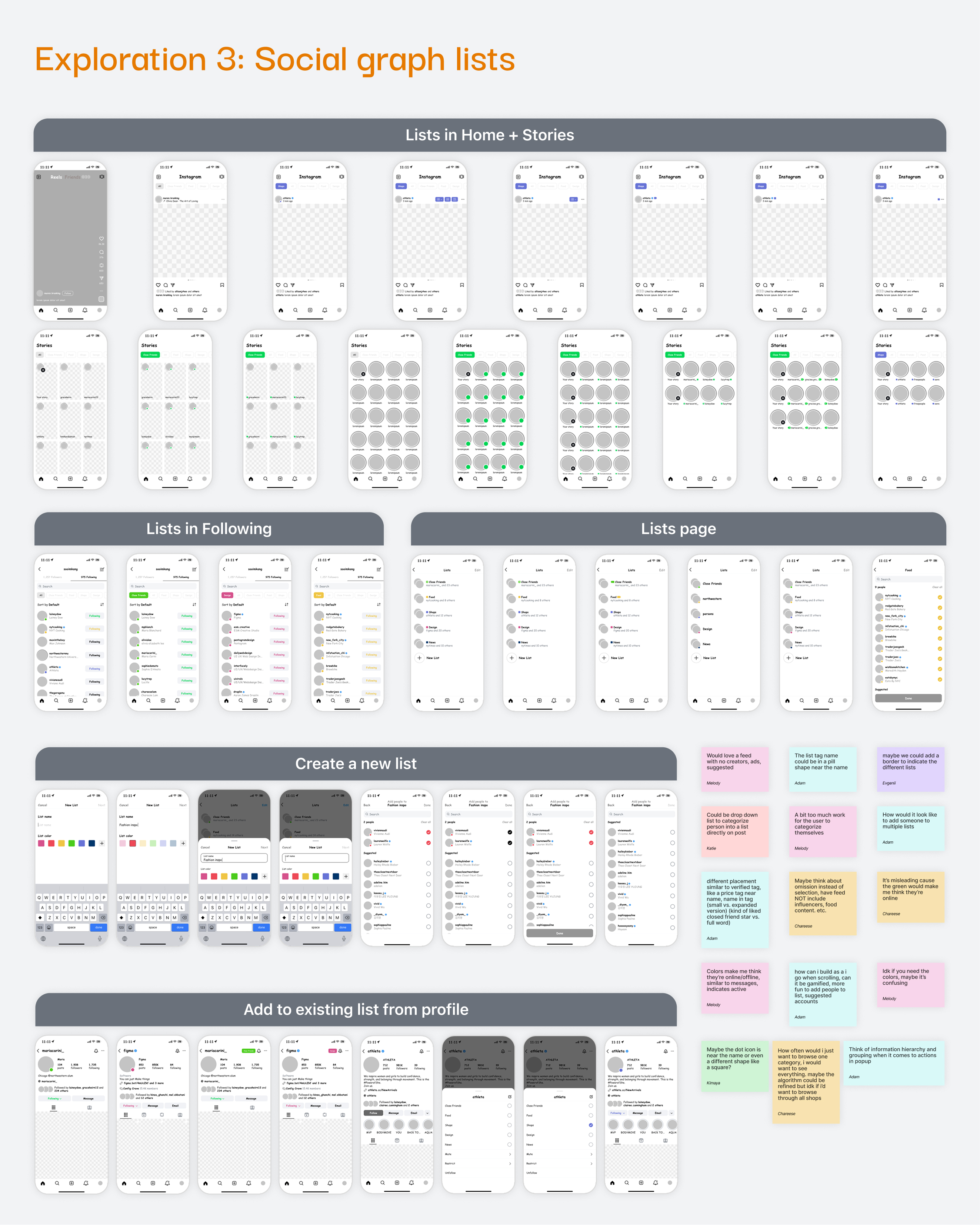 Direction 03: Social graph organization